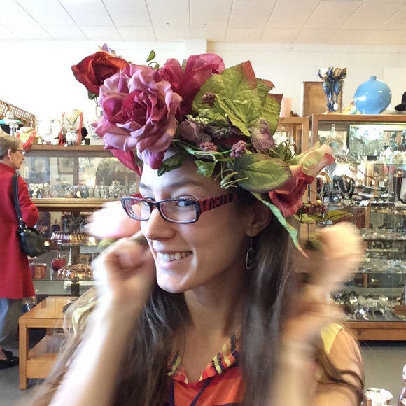 RETIRED LISTING Springtime Handmade Crown Garland - Picture 5 of 8